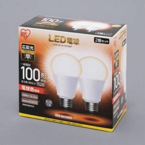 アイリスオーヤマ LDA14L-G-10T52P LED電球 一般電球形 1520lm(電球色相当)  ECOHILUX