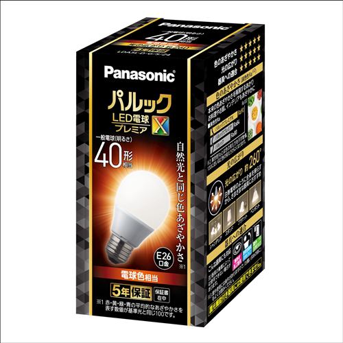 パナソニック　LDA5LDGSZ4　LED電球プレミアX　E26　40形相当　電球色相当　全方向タイプ | ヤマダウェブコム