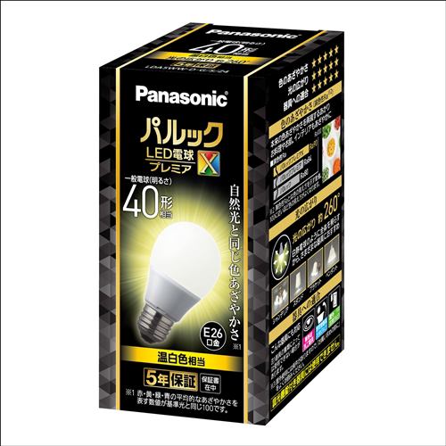 パナソニック LDA5WWDGSZ4 LED電球プレミアX E26 40形相当 温白色相当