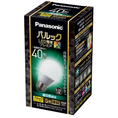 パナソニック LDA4NDGSZ4F パルック LED電球 プレミアX 4.4W 昼白色相当 一般電球タイプ E26口金 全方向タイプ