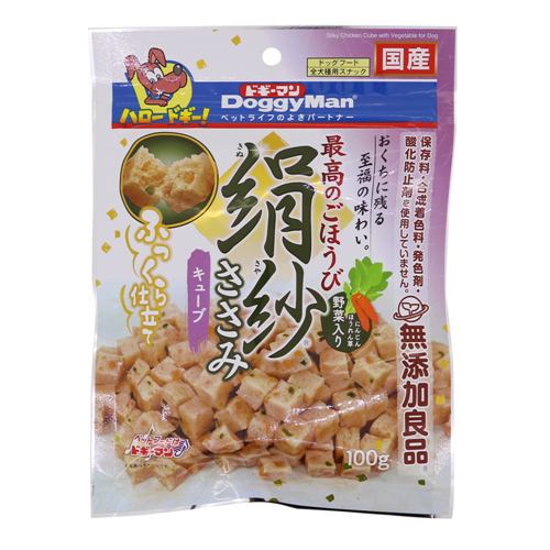 ドギーマンハヤシ食品営業部 絹紗 キューブ 野菜入り 100g