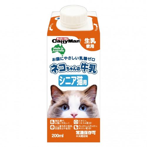 ドギーマンハヤシ ネコちゃんの牛乳シニア猫用 200ml