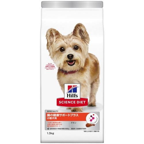 日本ヒルズ・コルゲート 小型犬用腸の健康サポートプラスチキン1歳以上の成犬・高齢犬 1.3kg