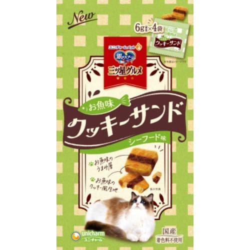 ユニ・チャーム 三ツ星 お魚味クッキー シーフード 24g