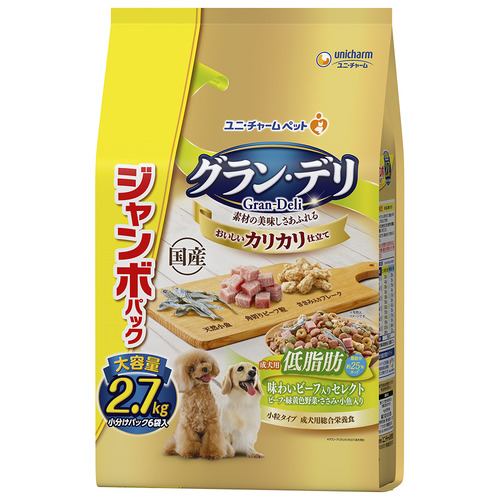 ユニ・チャーム ＧＤ成犬低脂肪ビーフＪＰ２．７ｋｇ ドッグフード