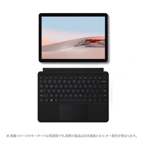 【タイプカバー（ブラック色）セット】Microsoft TFZ-00011 ノートパソコン Surface Go 2 LTE m3 8GB 128GB プラチナ ノートpc