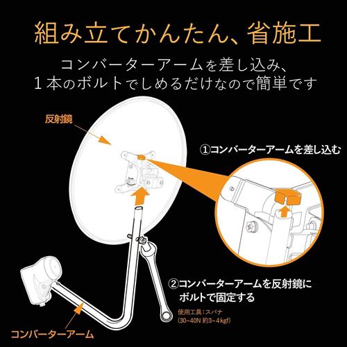 ＤＸアンテナ BC453SCK 4K8K対応 45形BS110度CSアンテナセット