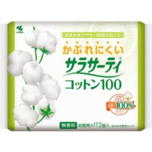 小林製薬 サラサーティコットン100 お徳用 112枚 【日用消耗品】