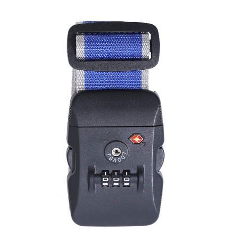 ロジック LG-STCS-TSABLT-CT-BLWH 十字型スーツケースベルト （TSAロック対応） ブルー×ホワイト