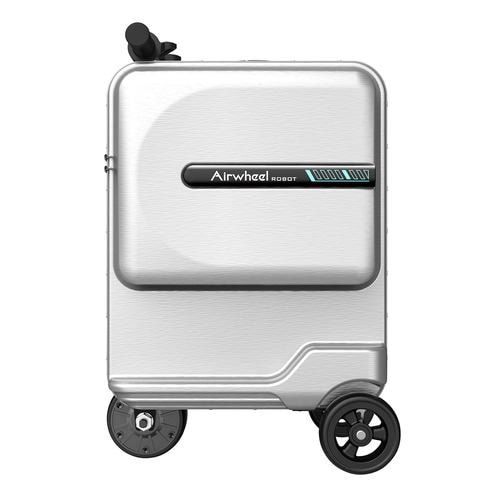 Airwheel SE3MiniT-SV スマートスーツケース TSAロック採用 電動走行 USBポート搭載 容量26L シルバー