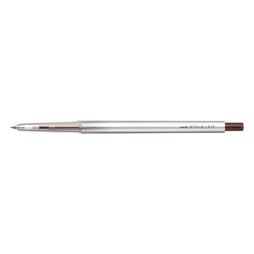 三菱鉛筆 UMN-139-05 スタイルフィット ゲルインクボールペン ノック式（リフィル入） 0.5mm ブラウンブラック