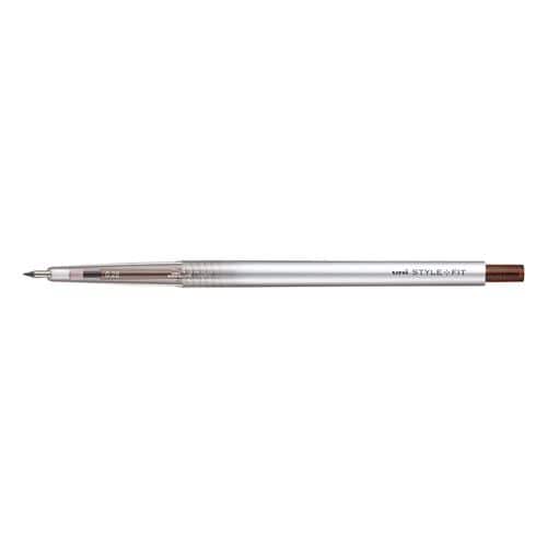 三菱鉛筆 UMN-139-28 スタイルフィット ゲルインクボールペン ノック式（リフィル入） 0.28mm ブラウンブラック
