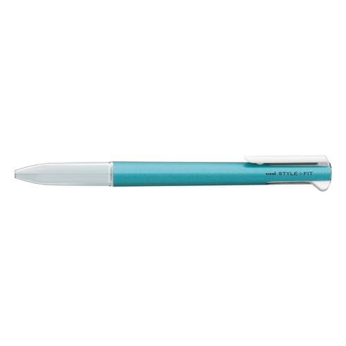 三菱鉛筆 UE3H208M.33 3色ホルダー クリップ付き ＭＢＬ スタイルフィット メタリックブルー