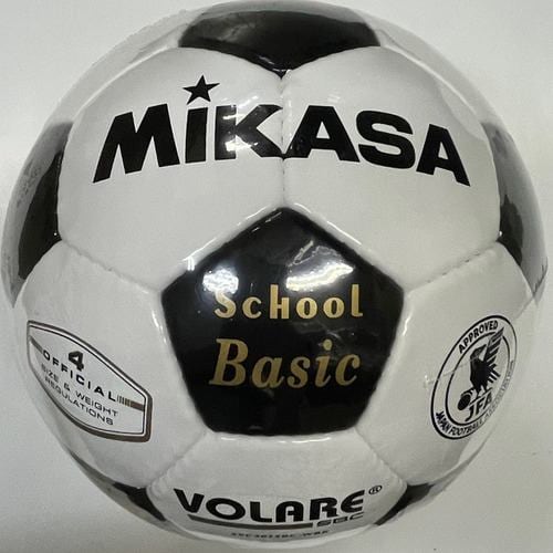 ミカサ SVC402SBC サッカーボール4号 検定球 ホワイト×ブラック