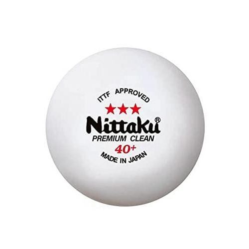 日本卓球 NB-1700 卓球ボール 3スター プレミアム クリーン 3個入 国際公認球  ホワイト