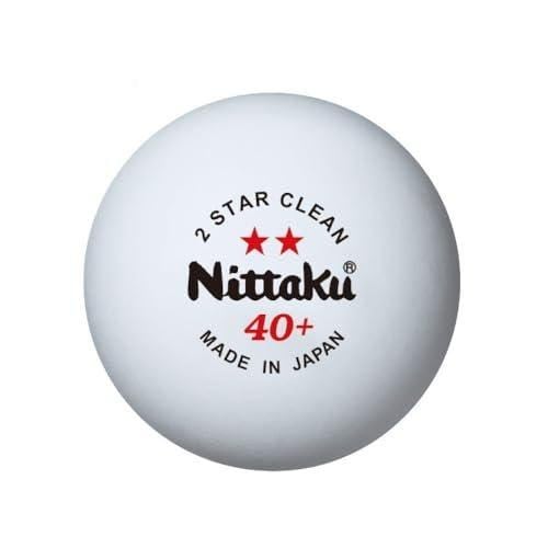 日本卓球 NB-1720 卓球ボール 2スター クリーン 3個入 練習球  ホワイト