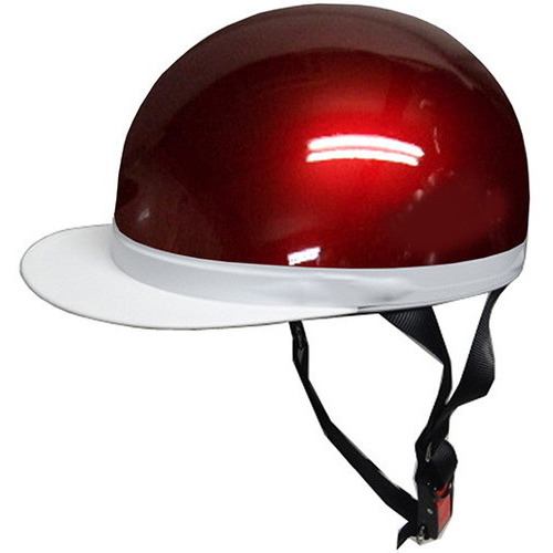 石野商会 ヘルメットFS605B-22 ハーフヘルメット キャンディレッド
