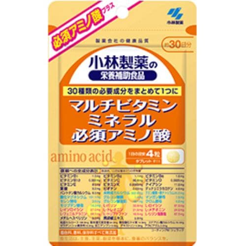 小林製薬 マルチビタミンミネラル必須アミノ酸 120粒 【栄養機能 ...