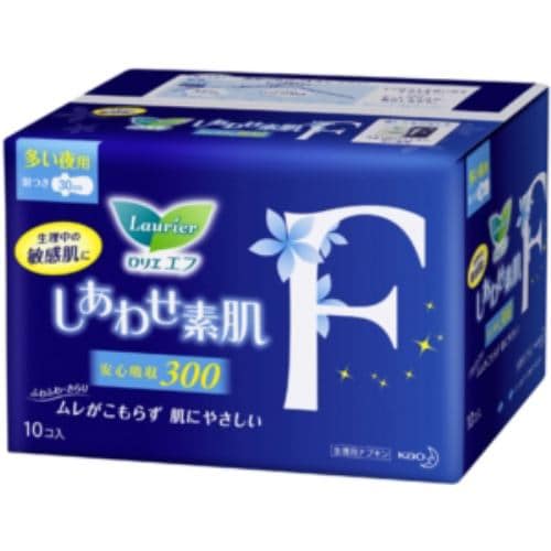 花王 ロリエエフ しあわせ素肌 多い夜用 羽つき 10コ入 【医薬部外品】