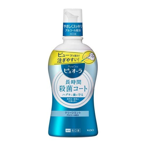 花王 薬用ピュオーラ洗口液 クリーンミント 420ml 【医薬部外品】