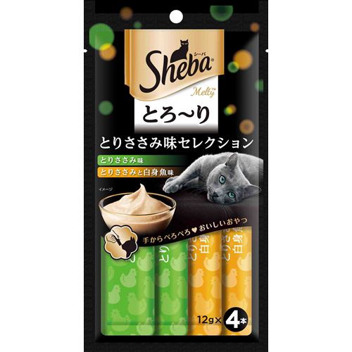 マースジャパンリミテッド ＳＭＴ１２ シーバ とろーり メルティ とりささみ味セレクション  １２ｇ×４袋