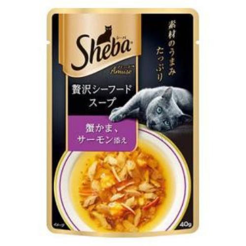 マースジャパンリミテッド シーバ アミューズ 贅沢シーフードスープ 蟹かま、サーモン添え 40g
