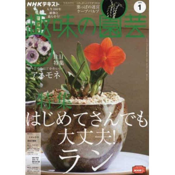 ＮＨＫ　趣味の園芸　２０２２年１月号